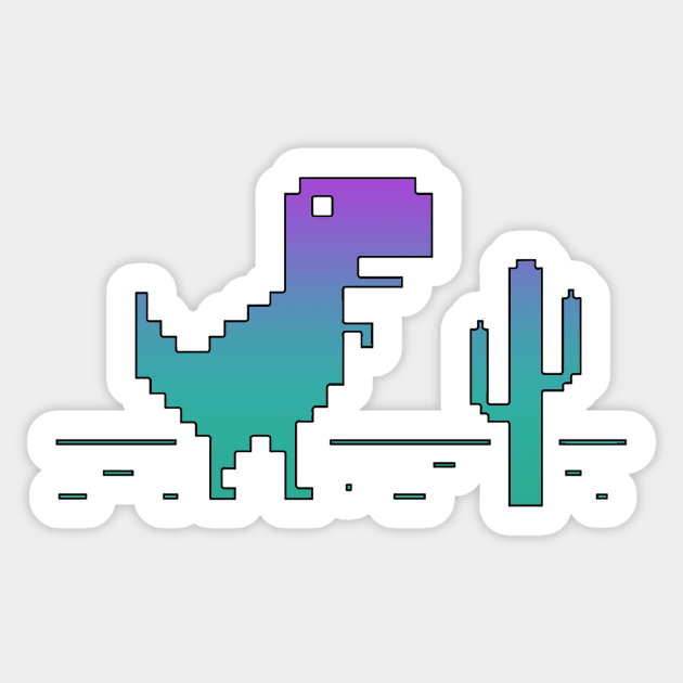 Pixel Dino 2.0 Sticker by SGS